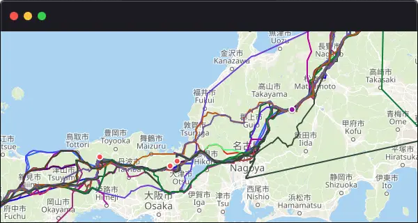 Map of live tracking